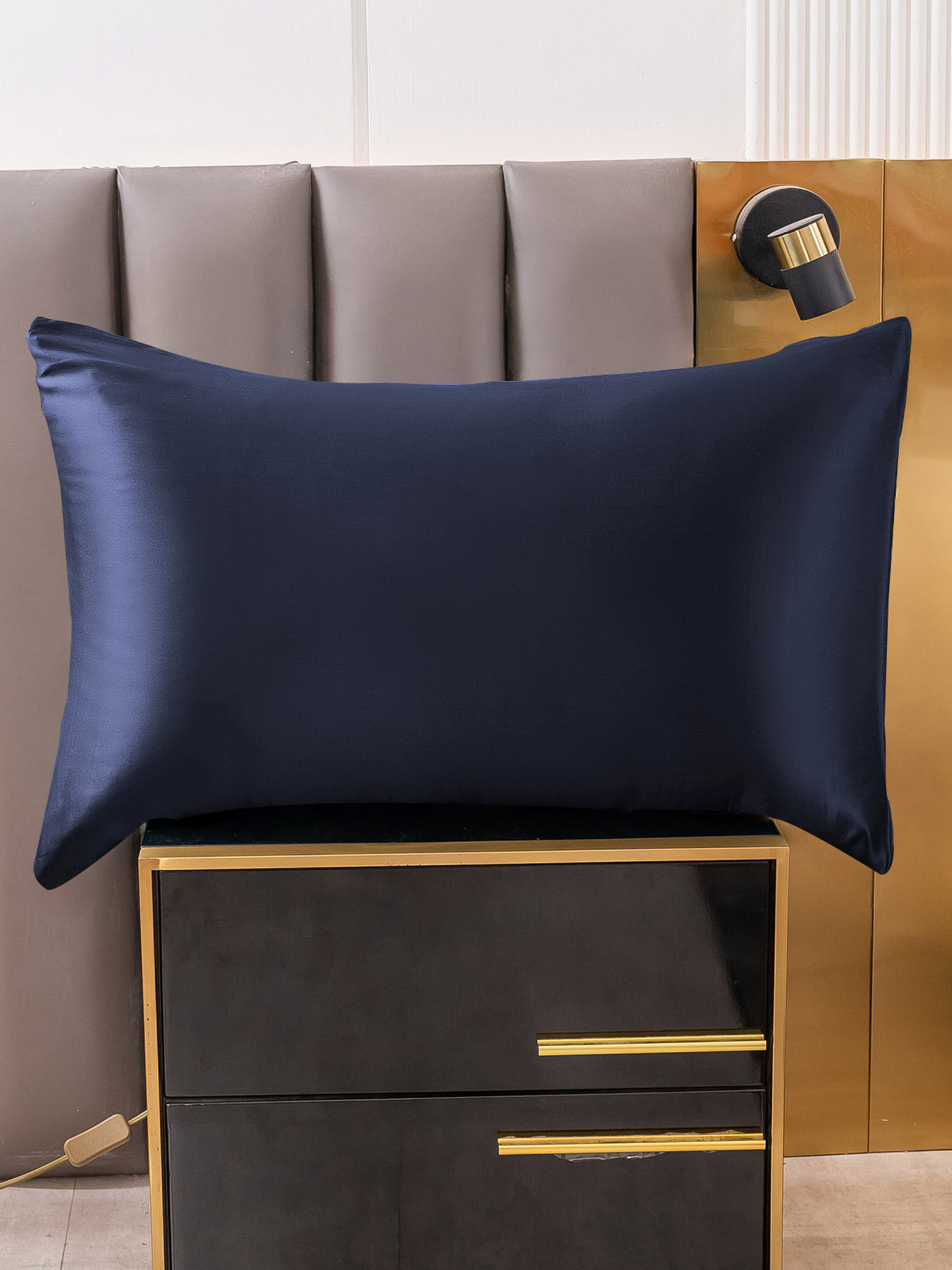 [Azul Oscuro] SilkSilky-ES 19Momme Seda Pura Pillowcase 001