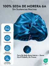 [Azul Real] SilkSilky-ES Gorros De Dormir 003