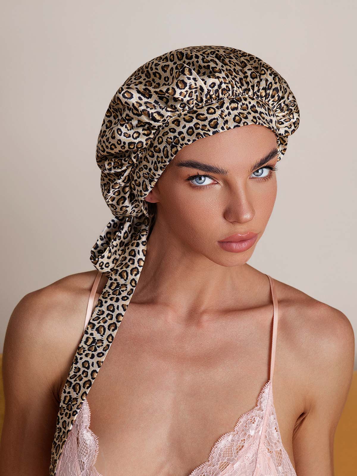 [Leopardo] SilkSilky-ES Seda Pura Sleep Cap 006