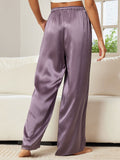 SilkSilky ES Seda Pura Womens Pants GrisPúrpura 002