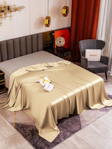 [Beige] SilkSilky-ES 19Momme Sábana 001