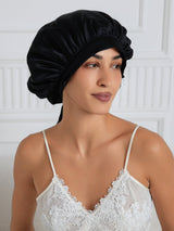 [Negro] SilkSilky-ES Gorros De Dormir 003