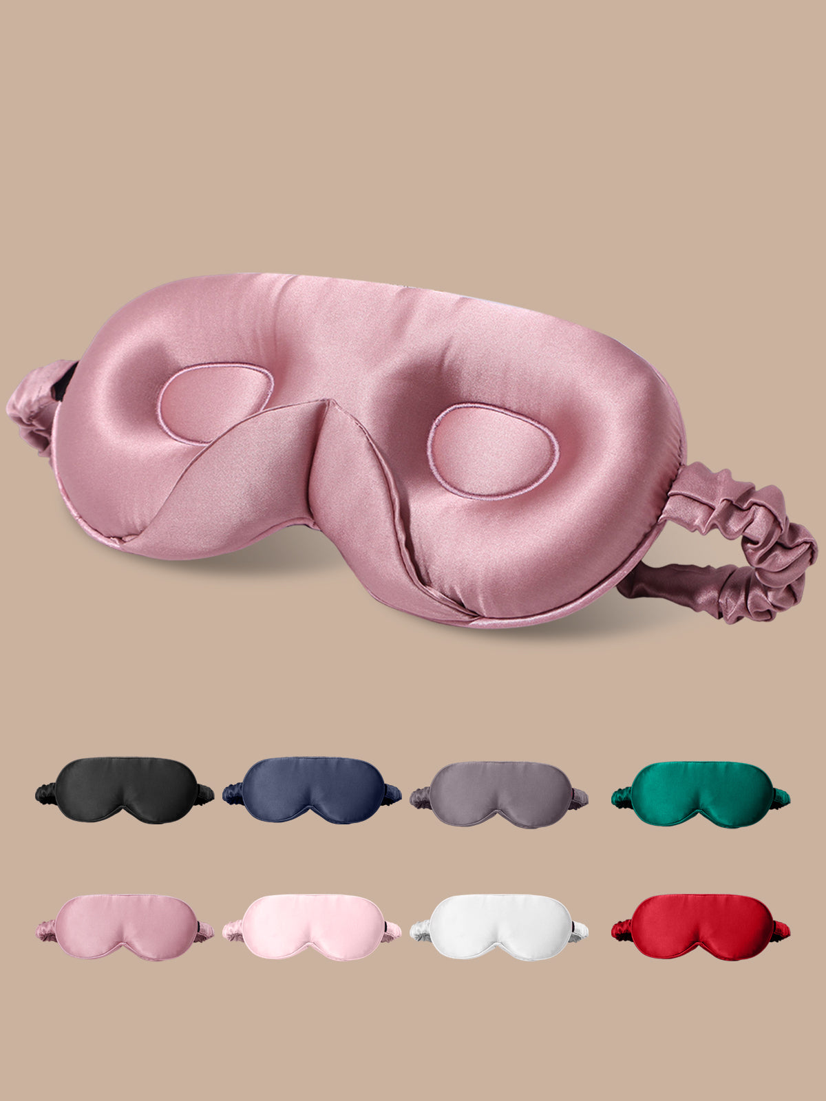[Malva Pálido] SilkSilky-ES Seda Pura Eye Mask 001