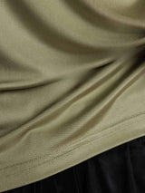 [Hierba Seca] SilkSilky-ES Short Sleeve Camisetas de Mujer 005