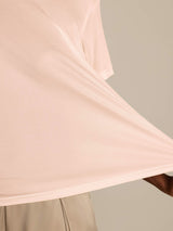 [Rosa Claro] SilkSilky-ES Manga corta Cuello Redondo Camisetas de Mujer 005