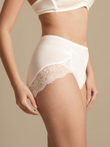 [Blanco] SilkSilky-ES 100% Silk Jersey Braguitas de Mujer 005