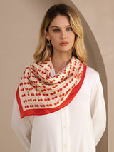 [Cereza Beige] SilkSilky-ES Scarf 005