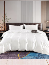 [Blanco] SilkSilky-ES 22Momme Seda Pura Bedding Set 001,