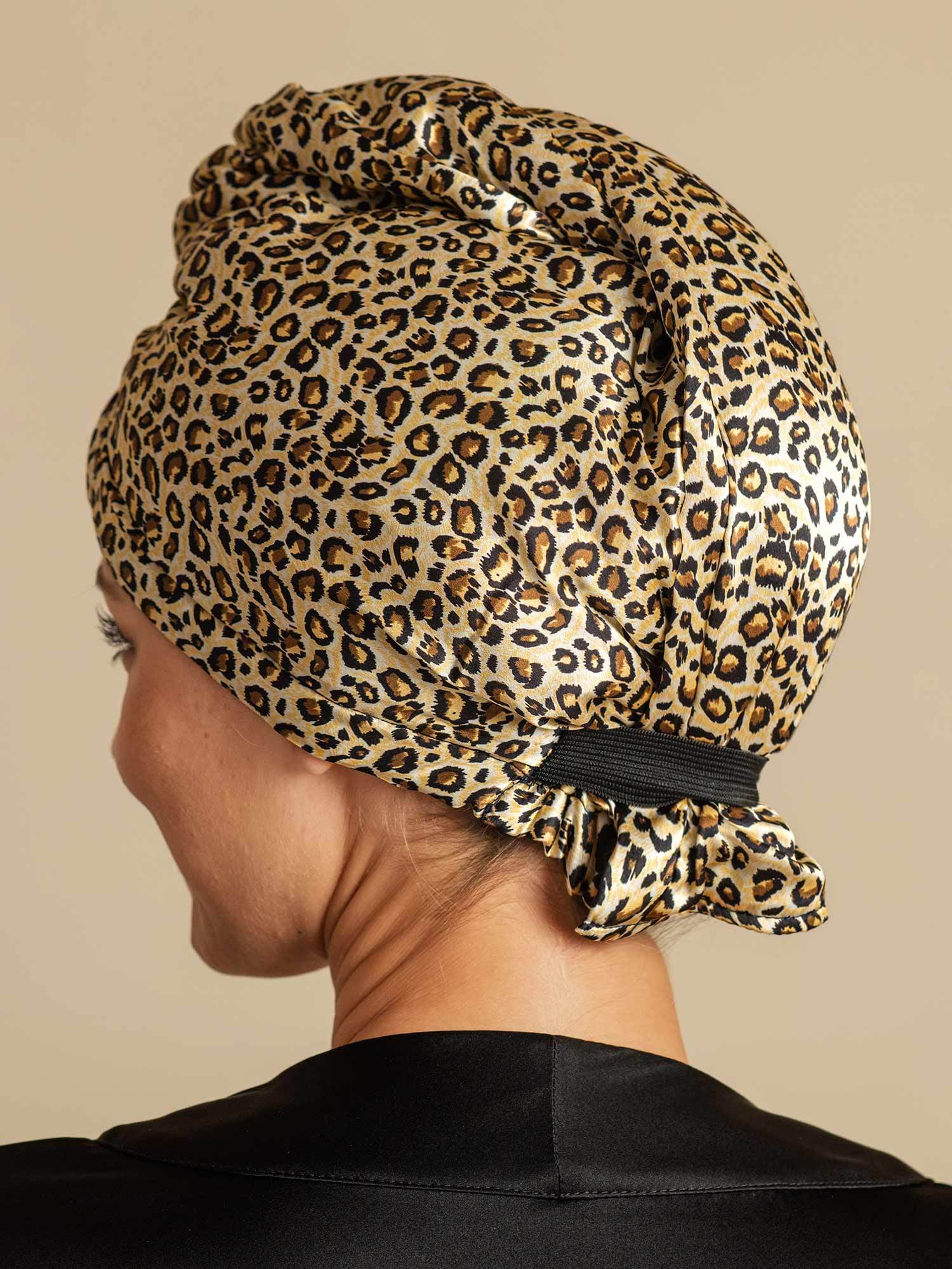 [Leopardo] SilkSilky-ES Seda Pura Hair Towel Wrap 006,