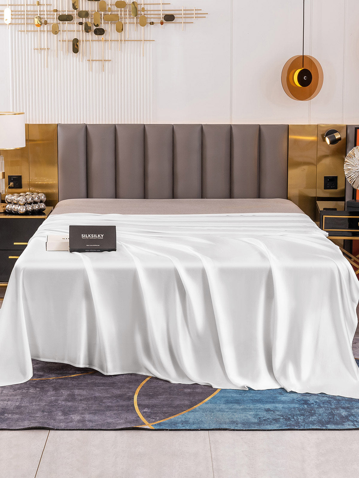 [Blanco] SilkSilky-ES 19Momme Seda Pura Sheet 002