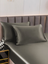 [Gris Oscuro] SilkSilky-ES 19Momme Seda Pura Pillowcase 003