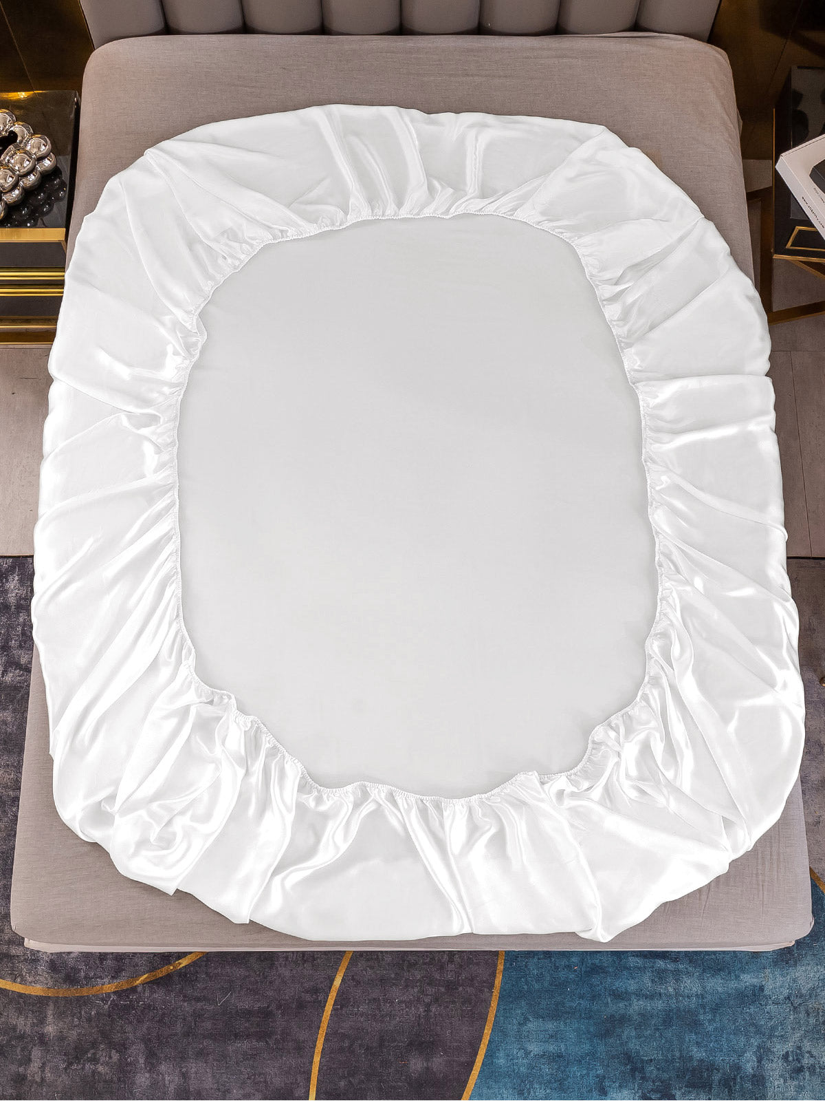 [Blanco] SilkSilky-ES 25Momme Seda Pura Bedding Set 003