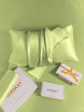 SilkSilky-ES 19Momme Seda Pura Pillowcase MentaVerde 008