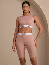 [Rosa] SilkSilky-ES Sleeveless Crew Neck Women's Outfit Sets 001