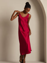 [Vino] SilkSilky-ES Sleeveless Vestido 005