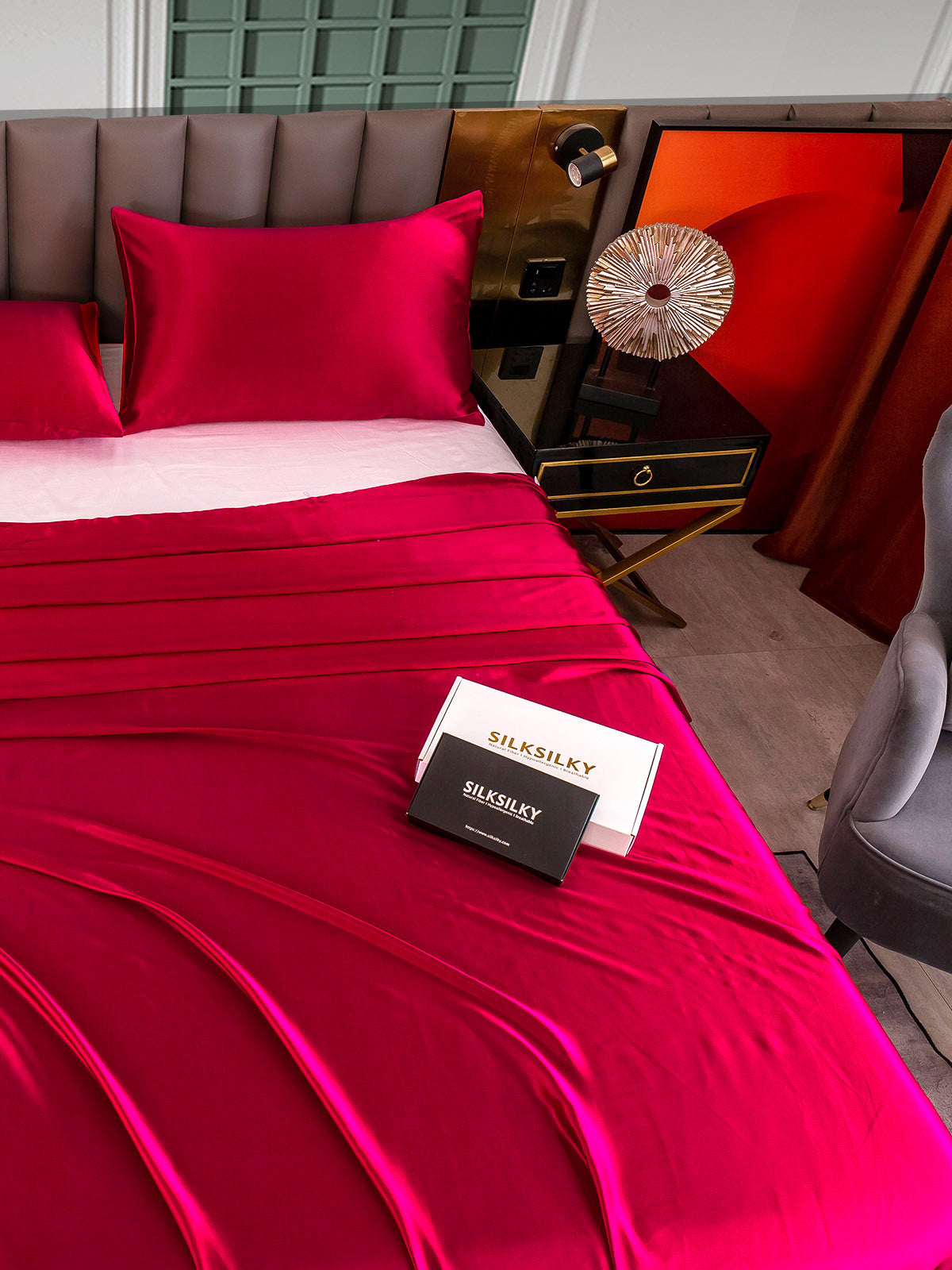 [Vino] SilkSilky-ES 25Momme Seda Pura Bedding Set 004