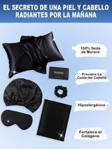 [Negro] SilkSilky-ES 19Momme Pillowcase Set 002