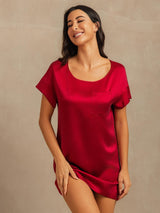 [Vino] SilkSilky-ES 19Momme Seda Nightgown 003