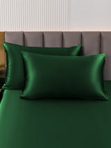 [Verde Oscuro] SilkSilky-ES 19Momme Seda Pura Pillowcase 001