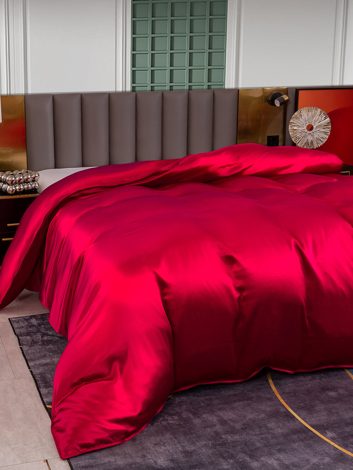 [Vino] SilkSilky-ES 25Momme Seda Pura Duvet Cover 005