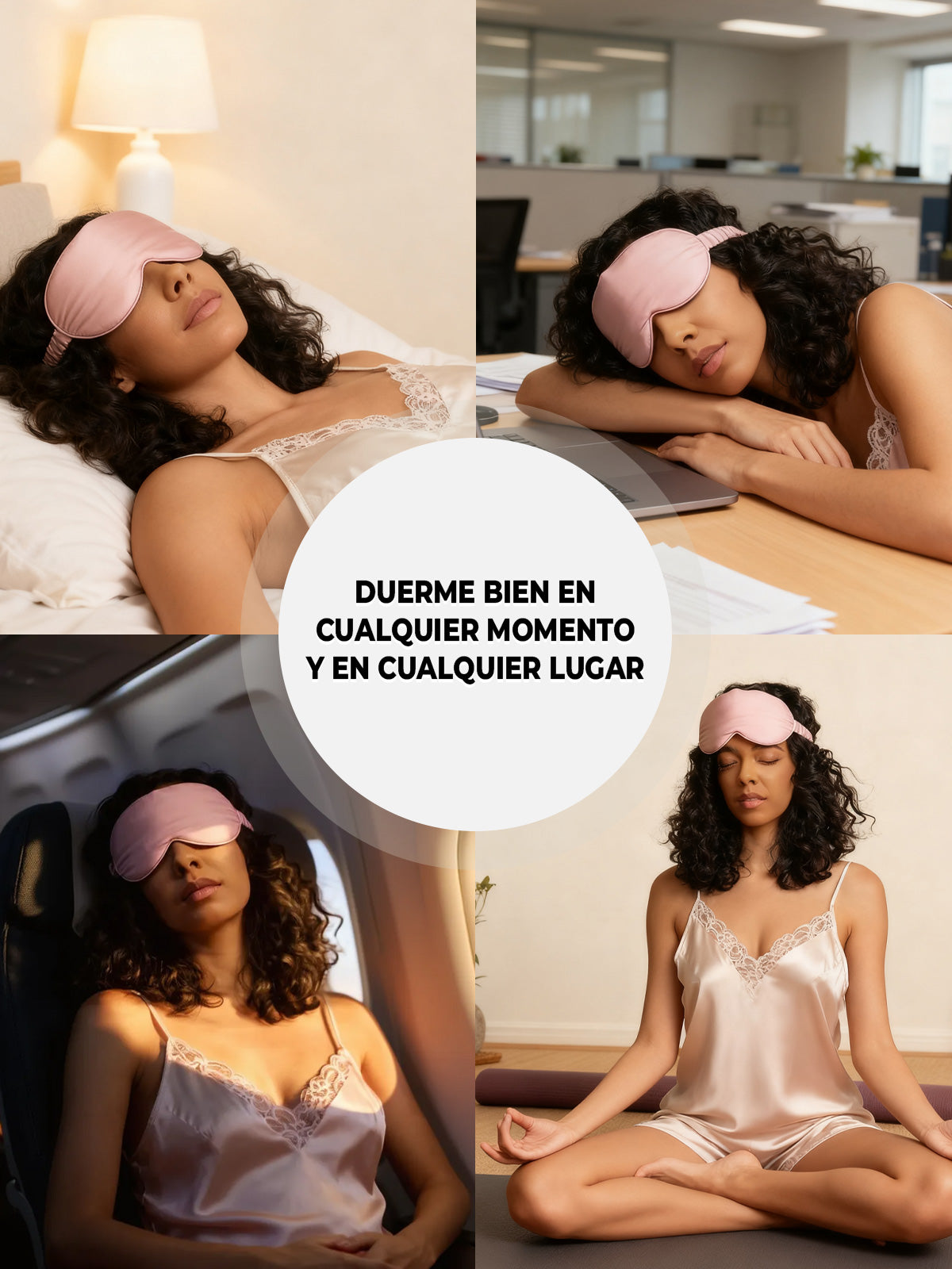 [Malva Pálido] SilkSilky-ES Seda Pura Eye Mask 007