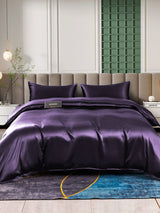 [Morado Oscuro] SilkSilky-ES 25Momme Juego de ropa de cama 002