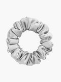 SilkSilky ES 19Momme Seda Pura Scrunchie Plata 005