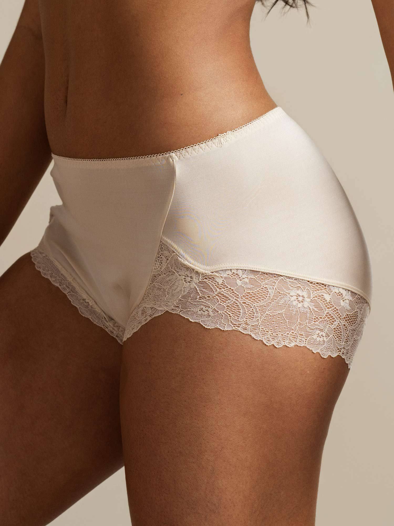 [Beige] SilkSilky-ES Seda Pura Panty 003,