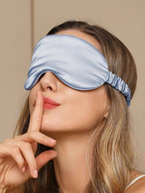 [Azul Claro] SilkSilky-ES Antifaces De Dormir 003