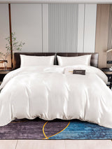 [Blanco] SilkSilky-ES 22Momme Seda Pura Bedding Set 001,