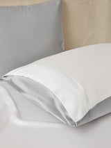 [GrisClaro+Blanco] SilkSilky-ES 22Momme Juego de ropa de cama 003
