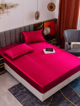 [Vino] SilkSilky-ES 19Momme Juego de ropa de cama 005