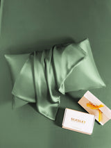 [Verde Grisáceo] SilkSilky-ES 30Momme Seda Pura Pillowcase 004