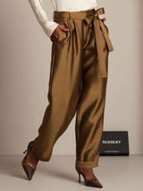 [Bronce] SilkSilky-ES 32Momme Seda Womens Pants 006