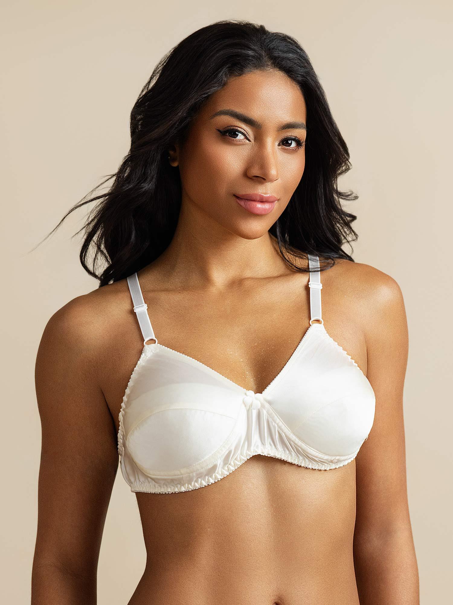 [Blanco] SilkSilky-ES Seda Pura Bra 001,