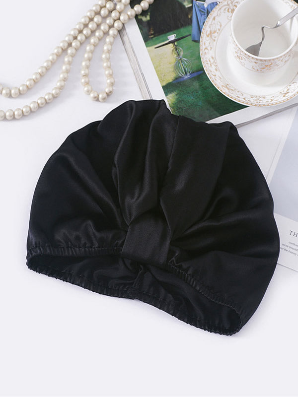 SilkSilky-ES Seda Pura Sleep Cap Negro 002