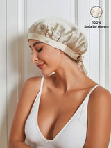 [Beige] SilkSilky-ES Gorros De Dormir 001