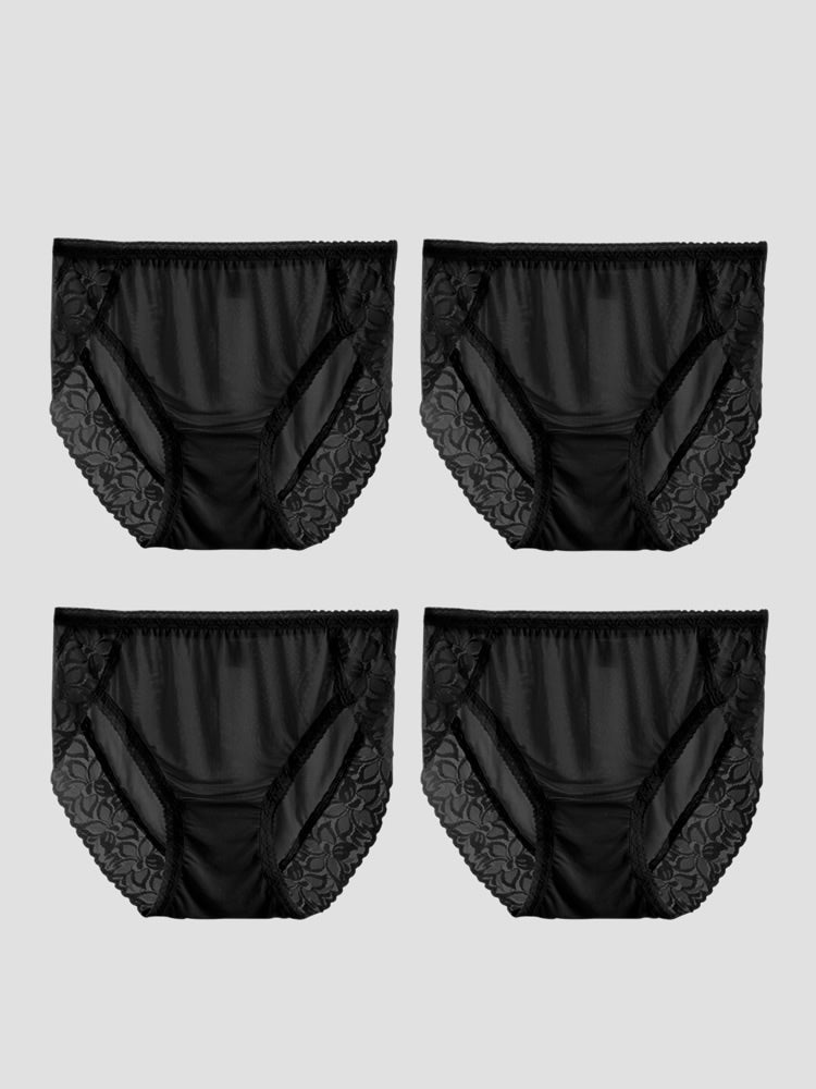 SilkSilky-ES Tejido de seda Panty Negro 006