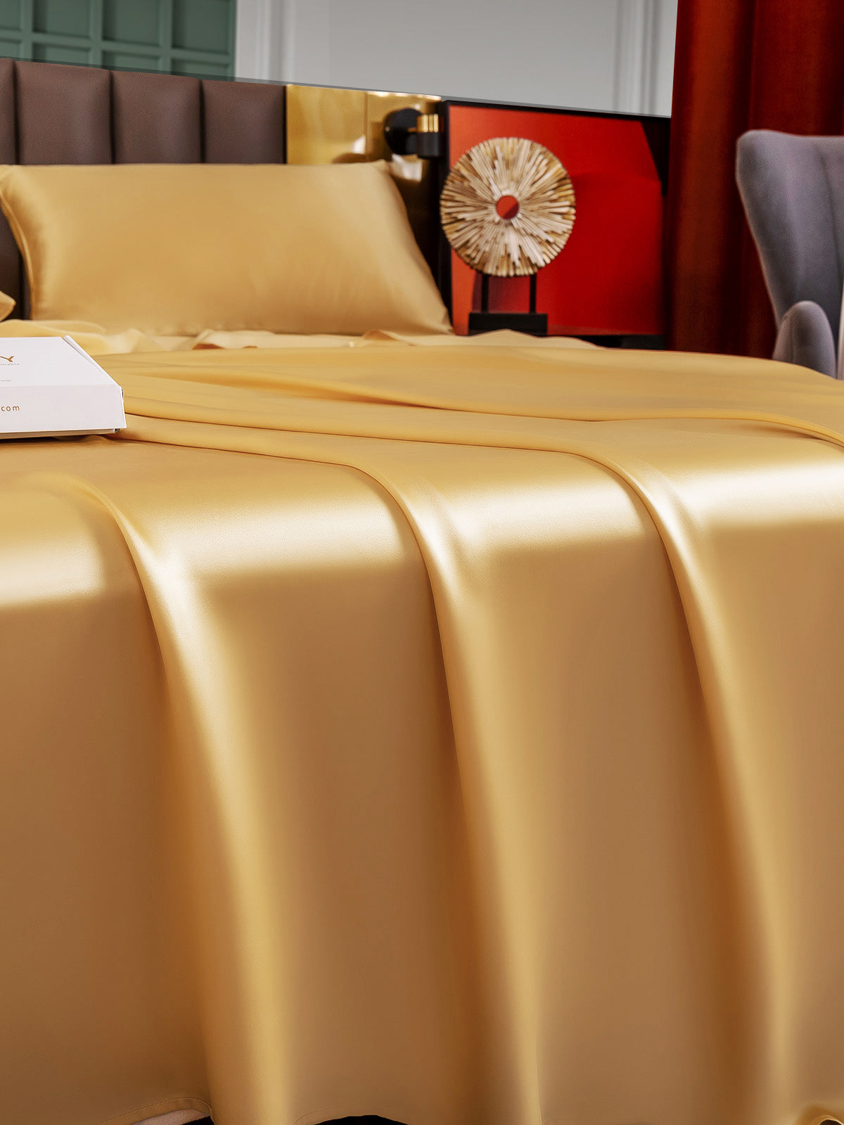 [Champán] SilkSilky-ES 25Momme Seda Pura Bedding Set 002