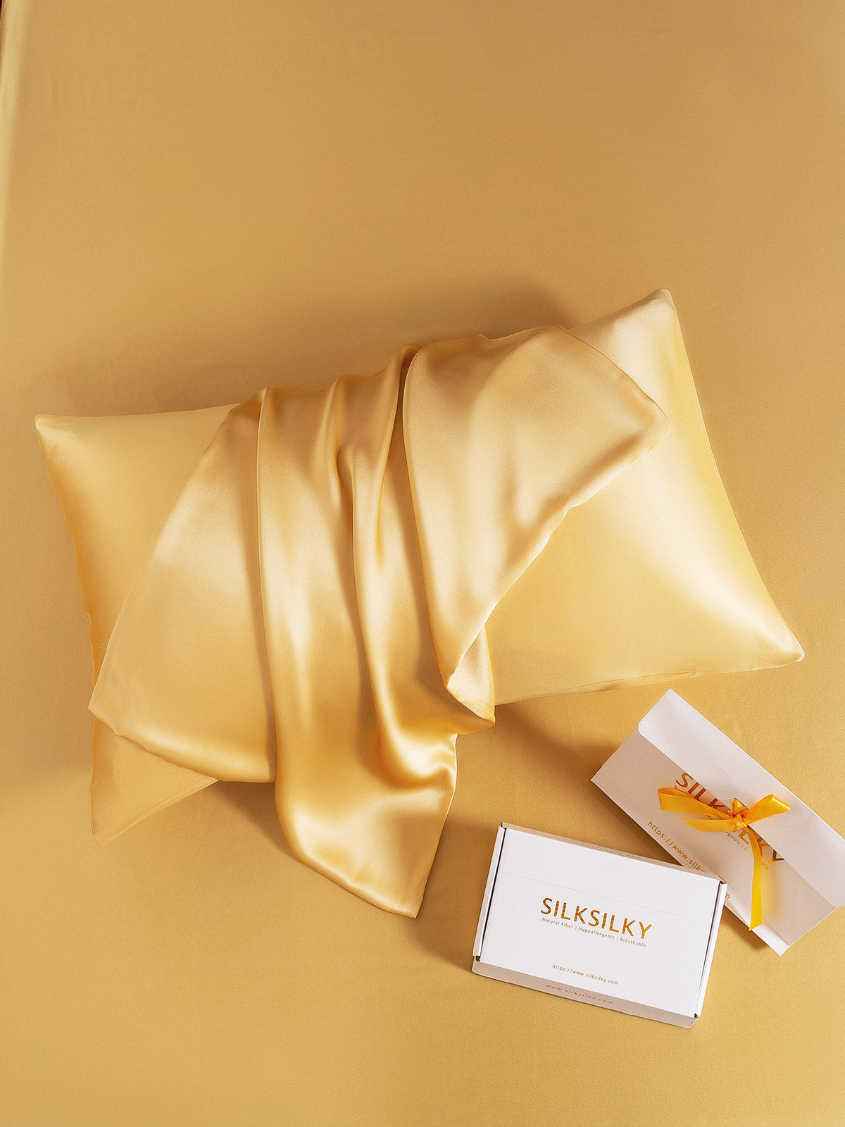 [Champán] SilkSilky-ES 19Momme Seda Pura Pillowcase 005