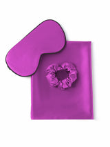 [Púrpura] SilkSilky-ES 19Momme Seda Pura Pillowcase Set 001