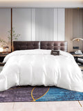 SilkSilky ES 22Momme Seda Pura Duvet Cover Blanco 001