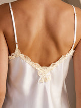 [Rosa] SilkSilky-ES Spaghetti Strap V Neck Top de tirantes 005
