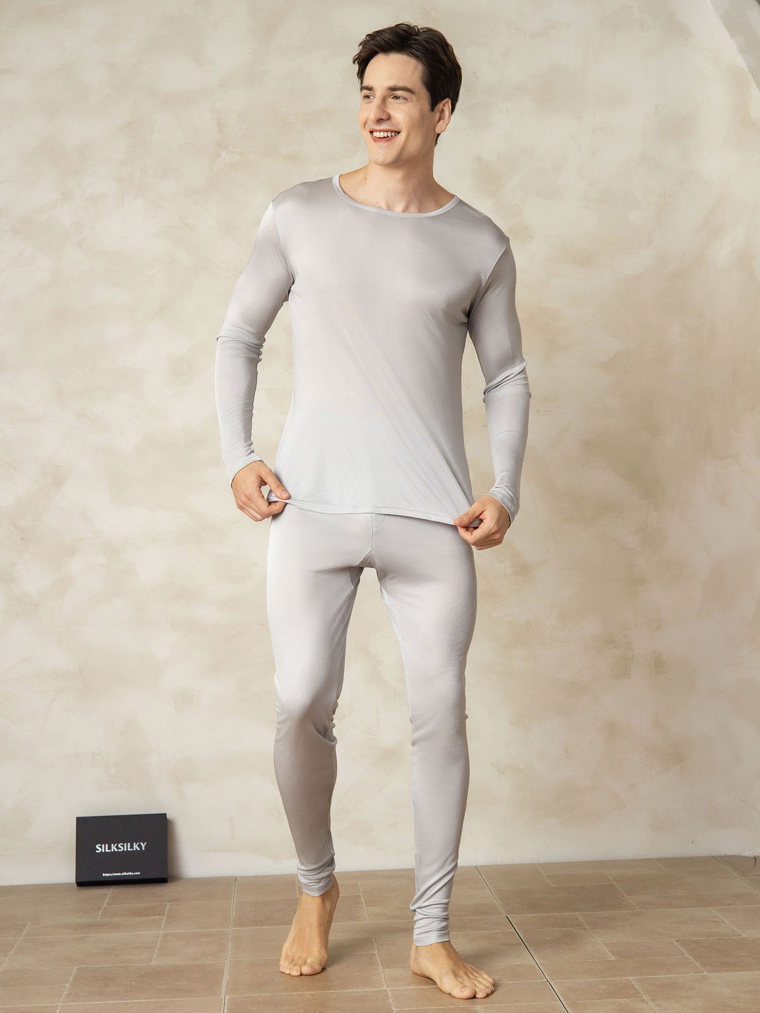 [Plata] SilkSilky-ES Seda Mens Pajamas 003