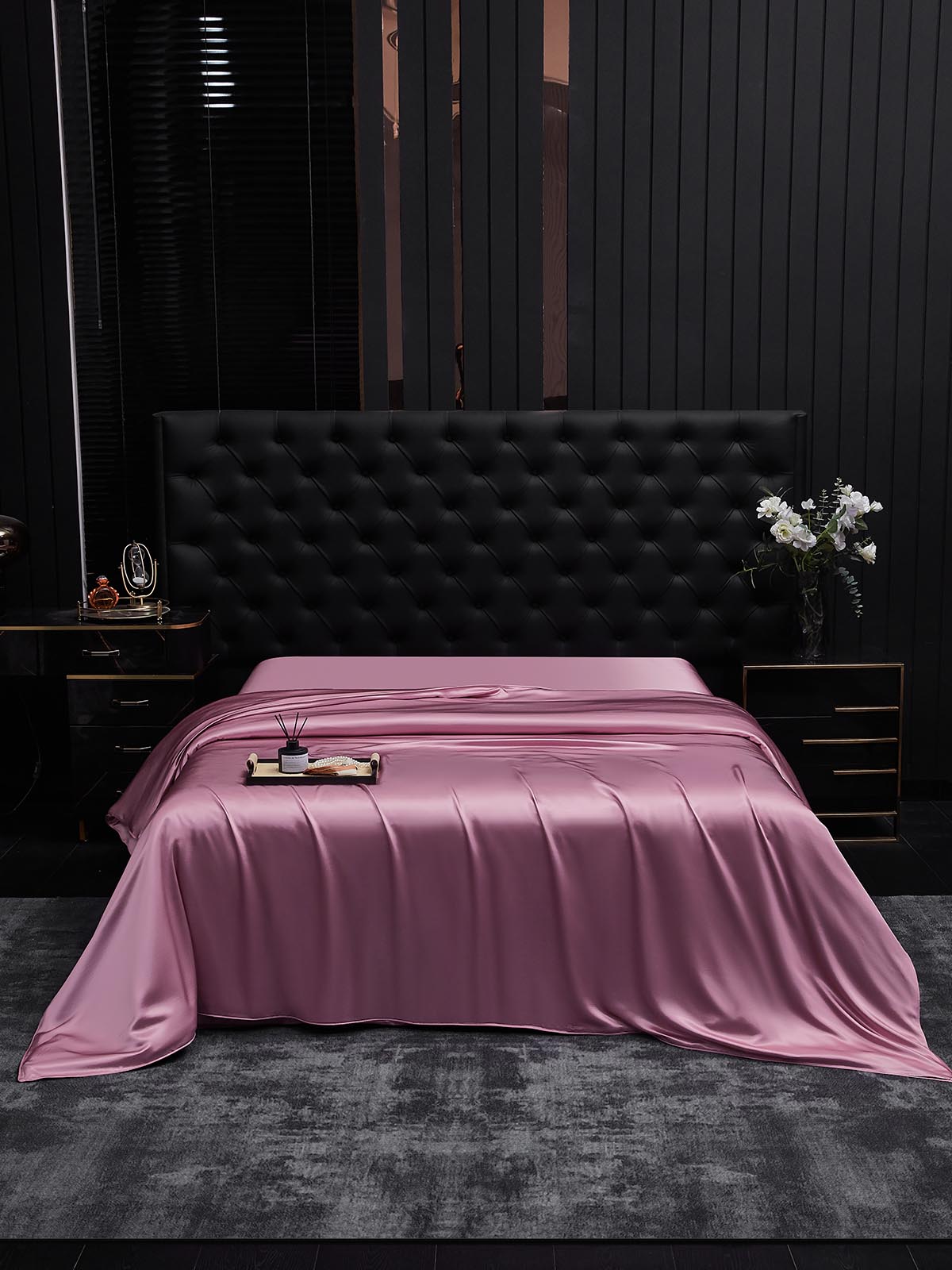 [Orquídea Malva] SilkSilky-ES 19Momme Seda Pura Duvet Cover 002