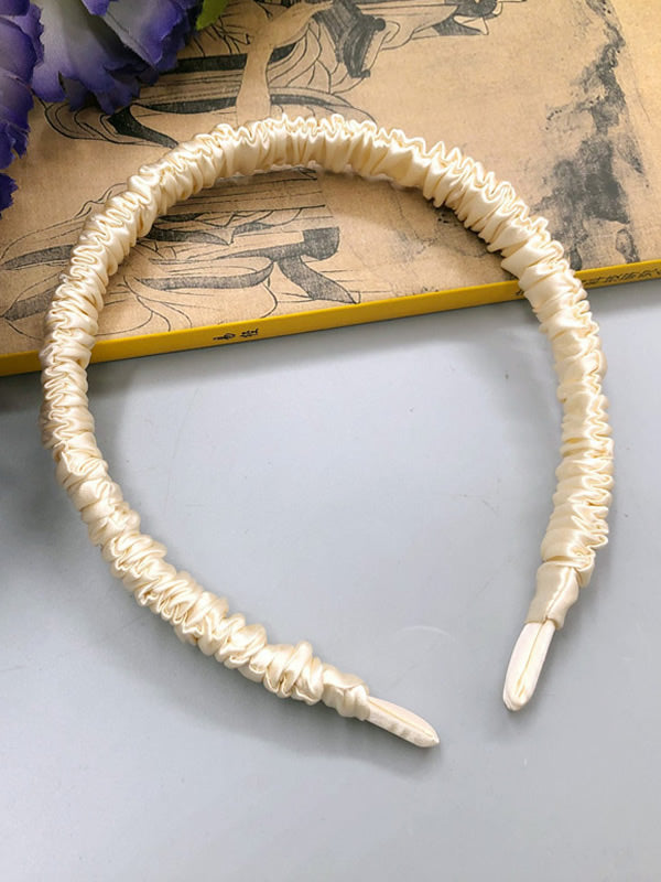 [Beige] SilkSilky-ES 19Momme Seda Pura Scrunchie 003