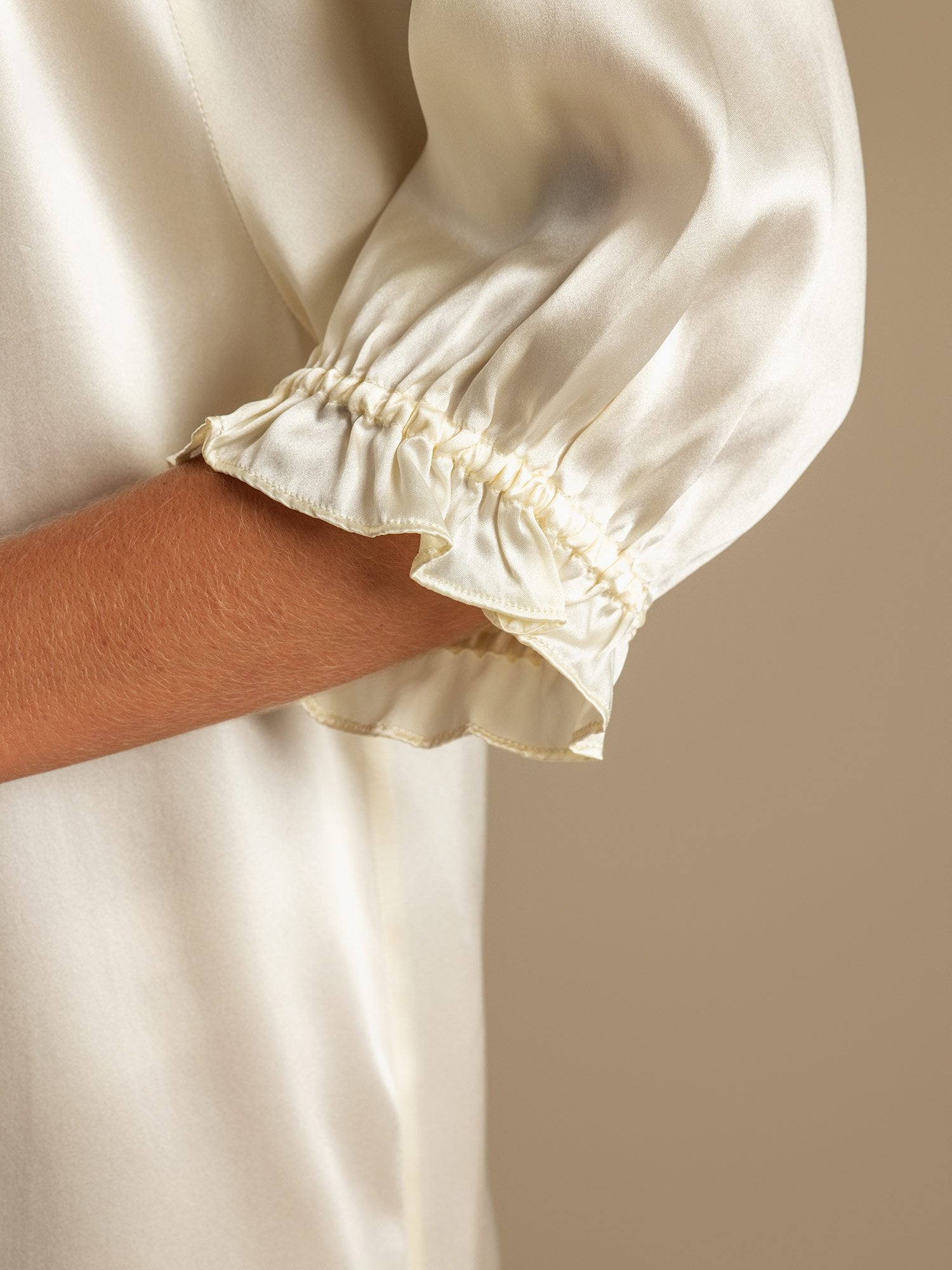 [Blanco] SilkSilky-ES Seda Pura Nightgown 005