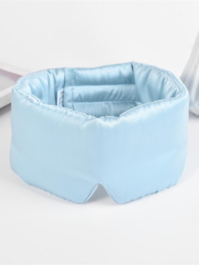 [Azul Claro] SilkSilky-ES 19Momme Seda Pura Eye Mask 004