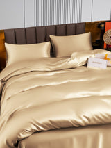 [Beige] SilkSilky-ES 22Momme Juego de ropa de cama 004