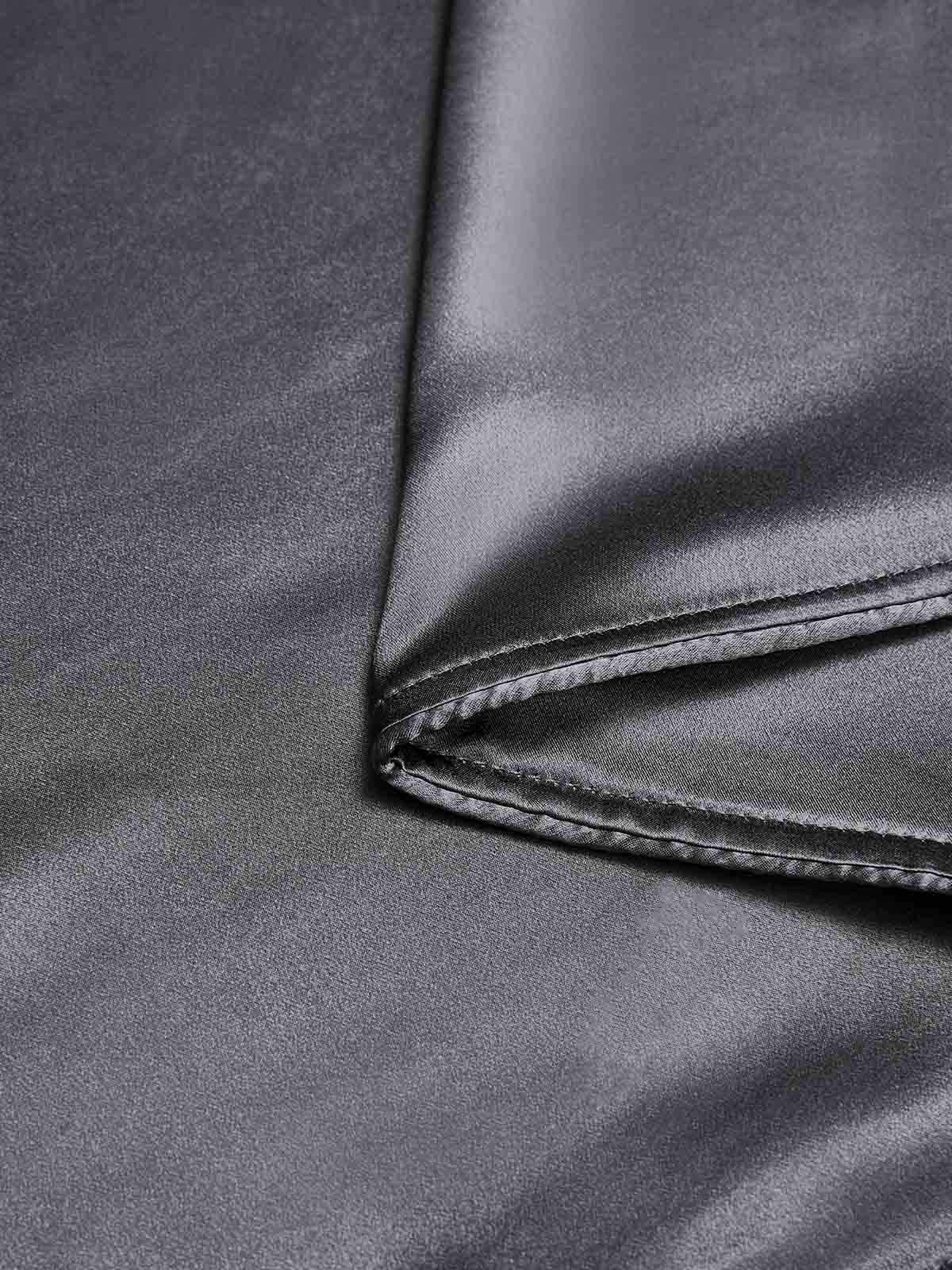 [Gris Oscuro] SilkSilky-ES 19Momme Seda Pura Duvet Cover 004